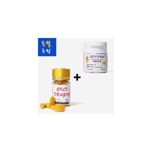 골드드래곤 1통+ 레비트라100미리 1통  사은품 프로코밀 1박스+흥분제 1병